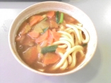 カレーうどんの試作品
