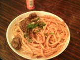 煮込みホルモンうどん