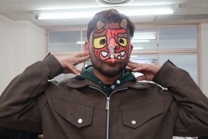 鬼のお面も作りました！