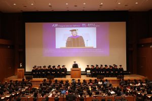 2025年度のKCGグループ学位授与式・卒業式。第二部はKCG・KJLTC・KCGMの卒業式を挙行しました（2026年3月19日午後，KCG京都駅前校・KCGI京都駅前サテライト6階大ホール）