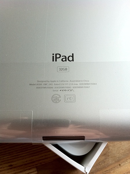 iPad2 背面プリント