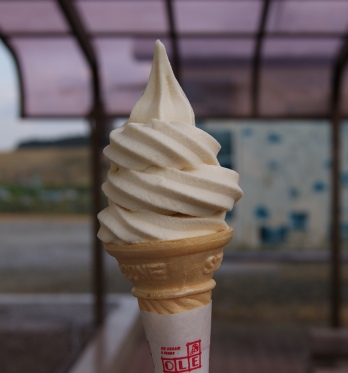 道の駅高岡ビタミン館のビタミンソフトクリーム
